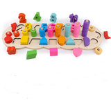 Brinquedo Montessori de números e cor