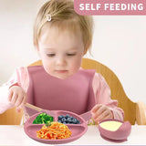 Kit Introdução Alimentar Bebês - 6 peças com ventosa